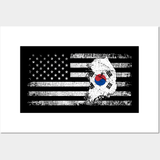 Vintage Korea Sunflower Flag Korea Lover Posters and Art